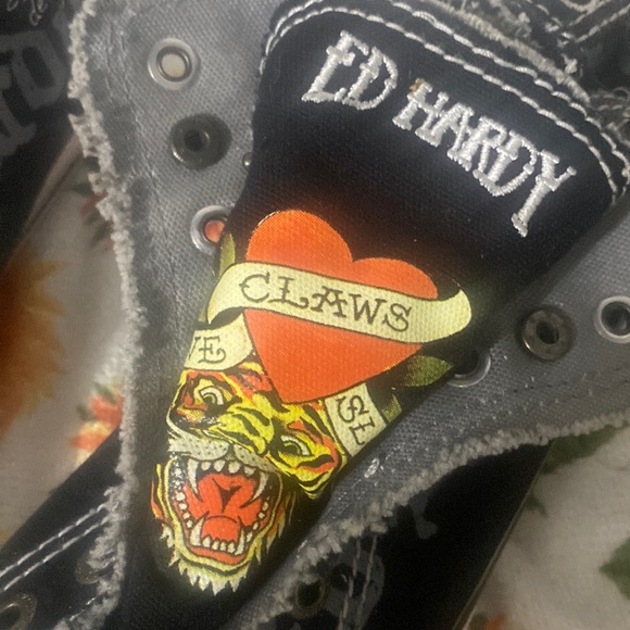 Ed Hardy💀🔥Canvas👟8+Perfume+💀Skull⭐️Cap - Picture 13 of 13